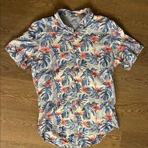Izod Tropical Blue and Red Men's Shirt